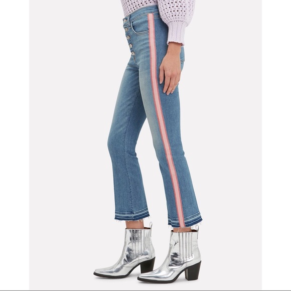 Veronica Beard Denim - Veronica Beard Carolyn Tuxedo Stripe Jeans